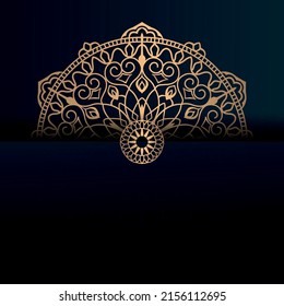 Luxus-Mandala mit goldenem arabischen Muster arabischen islamischen Ost-Stil