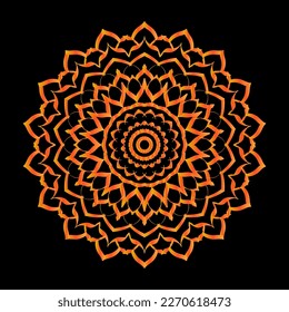 Luxury mandala with golden arabesque pattern arabic islamic black background