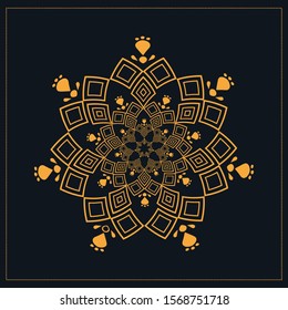 Luxury Mandala Golden Background. Luxury White Background. Luxury Floral Background