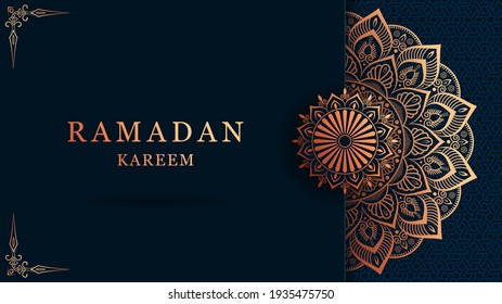 luxury mandala with gorgeous arabesque pattern style background for card, print, cover, banner, poster, brochure