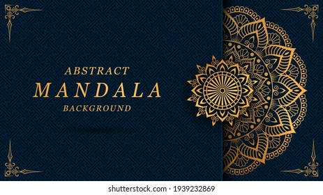 luxury mandala with gorgeous arabesque pattern style background for cover, card, poster, print, banner, brochure