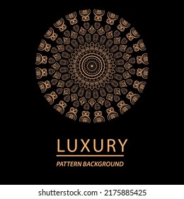 mandala de lujo con magnífico estilo de patrón arabesco fondo abstracto para tarjeta, portada, volante, banner, folleto, impresión, afiche