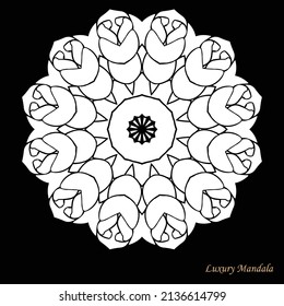 Luxury mandala illustration for print, poster, cover design