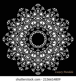 Luxury mandala illustration for print, poster, cover design