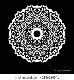 Luxury mandala illustration for print, poster, cover design