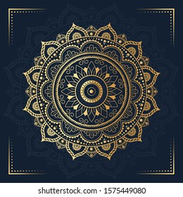 luxury mandala with Islamic arabesque background