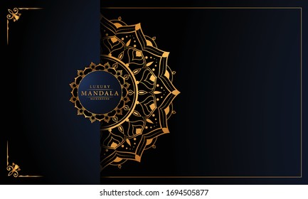 Lujoso Mandala islámico fondo con
Patrón árabe, Fondo ornamental . Tarjeta de matrimonio, tapa.