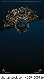 Luxury Mandala Islamic Background with
Arabesque Pattern, Ornamental Background . Wedding card, Cover.