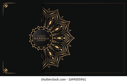 Luxury Mandala Islamic Background with
Arabesque Pattern, Ornamental Background . Wedding card, Cover.