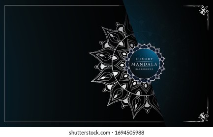 Luxury Mandala Islamic Background with
Arabesque Pattern, Ornamental Background . Wedding card, Cover.