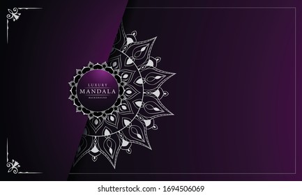 Luxury Mandala Islamic Background with
Arabesque Pattern, Ornamental Background . Wedding card, Cover.
