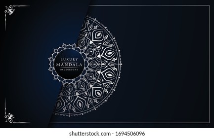 Luxury Mandala Islamic Background with
Arabesque Pattern, Ornamental Background . Wedding card, Cover.