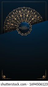 Luxury Mandala Islamic Background with
Arabesque Pattern, Ornamental Background . Wedding card, Cover.