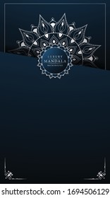 Luxury Mandala Islamic Background with
Arabesque Pattern, Ornamental Background . Wedding card, Cover.