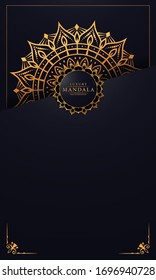 Luxury Mandala Islamic Background with Arabesque Pattern
