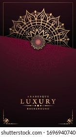 Luxury Mandala Islamic Background with Arabesque Pattern