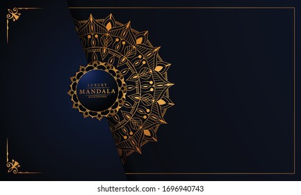 Lujo Mandala Fondo Islámico con Patrón Arábico