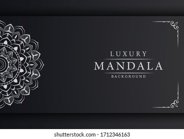 Luxury Mandala Islamic Background with Arabesque Pattern, Ornamental Background . Wedding card, Cover. 