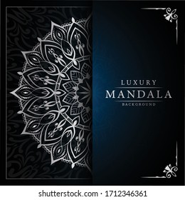 Luxury Mandala Islamic Background with Arabesque Pattern, Ornamental Background . Wedding card, Cover. 
