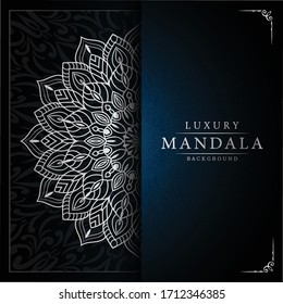 Luxury Mandala Islamic Background with Arabesque Pattern, Ornamental Background . Wedding card, Cover. 