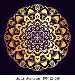 Design-Vorlage für Luxus-Mandala-islamischen Hintergrund