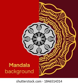 Luxury Mandala Islamic Background with Golden Arabesque Pattern. Vector illustration