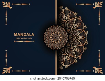 Luxury mandala islamic background Premium Vector