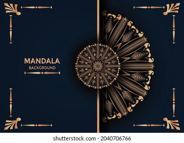 Luxury mandala islamic background Premium Vector