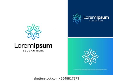 Luxury mandala logo design concept, Flower logo, Beauty or spa logo template
