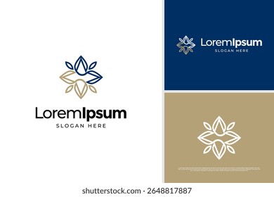 Luxury mandala logo design concept, Flower logo, Beauty or spa logo template