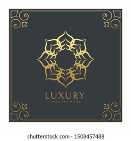 Luxury Mandala Ornament Vector Logo Icon