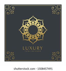 Luxury Mandala Ornament Vector Logo Icon