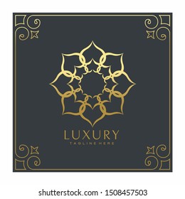 Luxury Mandala Ornament Vector Logo Icon