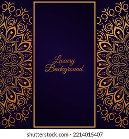 Luxury mandala ornamental background design with arabesque Islamic style 