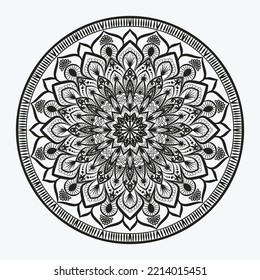 Luxury mandala ornamental background design with arabesque Islamic style 