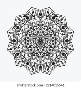 Luxury mandala ornamental background design with arabesque Islamic style 