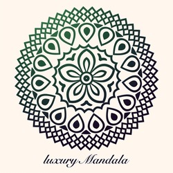 Luxury Mandala Pattern Background, Circular Pattern Vector Design