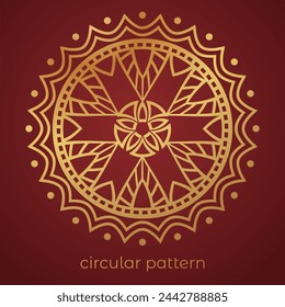 luxury mandala pattern background, circular pattern vector design svg