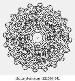Luxury mandala pattern design. mandala coloring page.