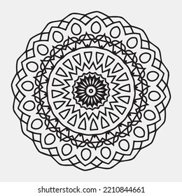 Luxus mandala Muster Design. Mandala-Farbseite.