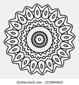 Luxury mandala pattern design. mandala coloring page.