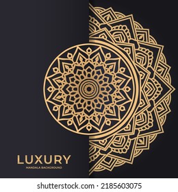 luxury mandala round ornament background