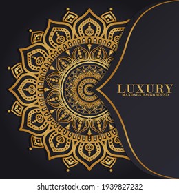 Luxury mandala round ornament pattern background
