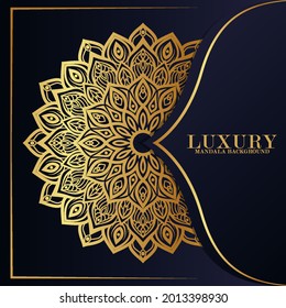 Luxury mandala round ornament pattern background