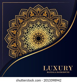 Luxury mandala round ornament pattern background