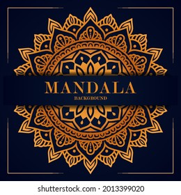 Luxury mandala round ornament pattern background