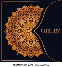 Luxury mandala round ornament pattern background