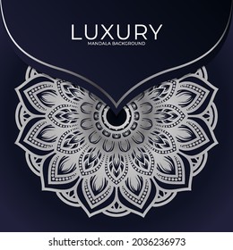 Luxus-Mandala-runder Ornamentenhintergrund