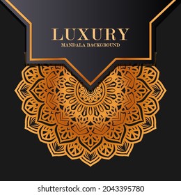 Luxury mandala round ornament pattern background