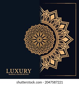 Luxury mandala round ornament pattern background